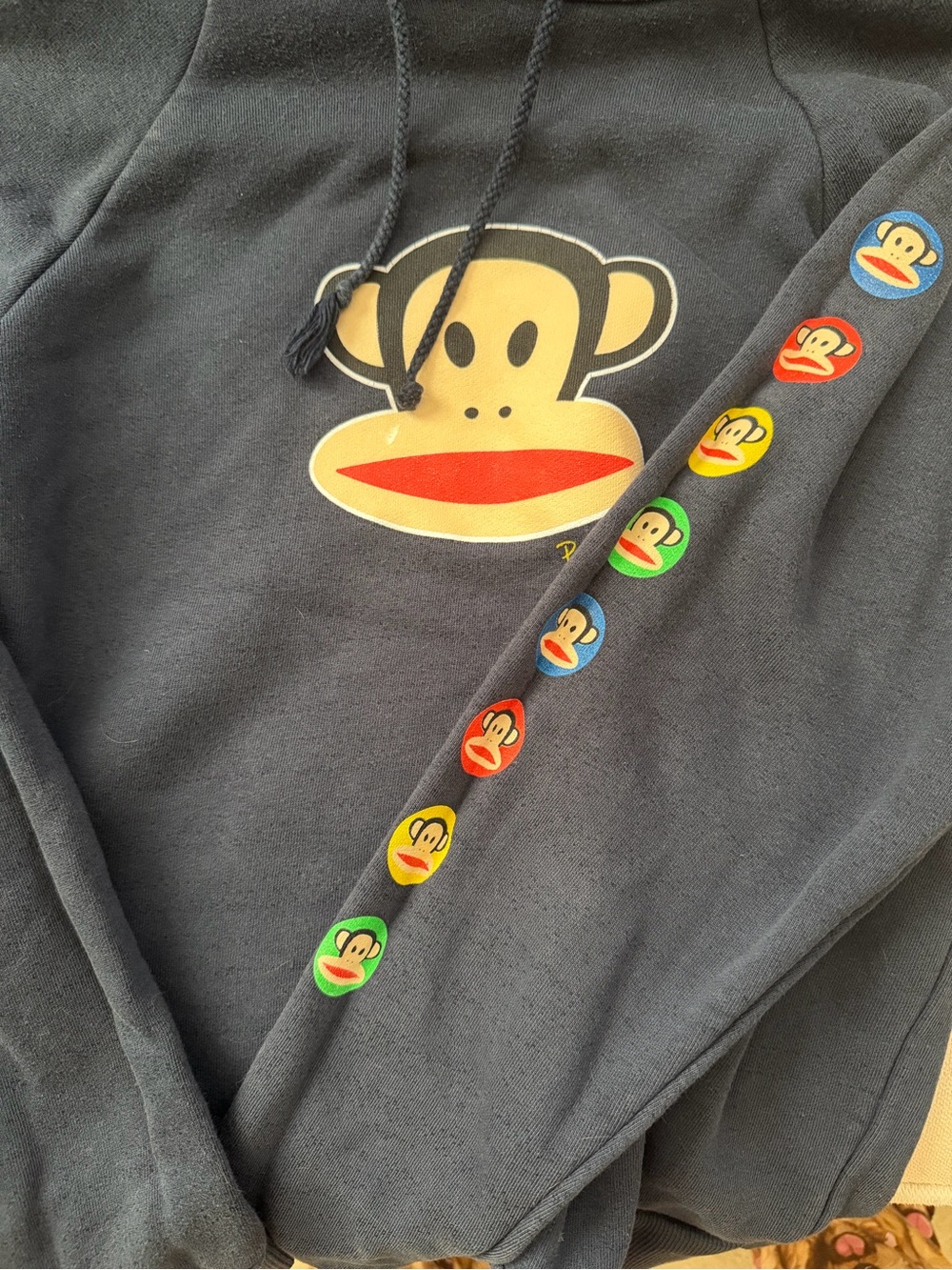 Vintage Paul Frank Navy Crewneck Sweatshirt with Julius Monkey Graphic c. 2003 - Picture 2 of 5